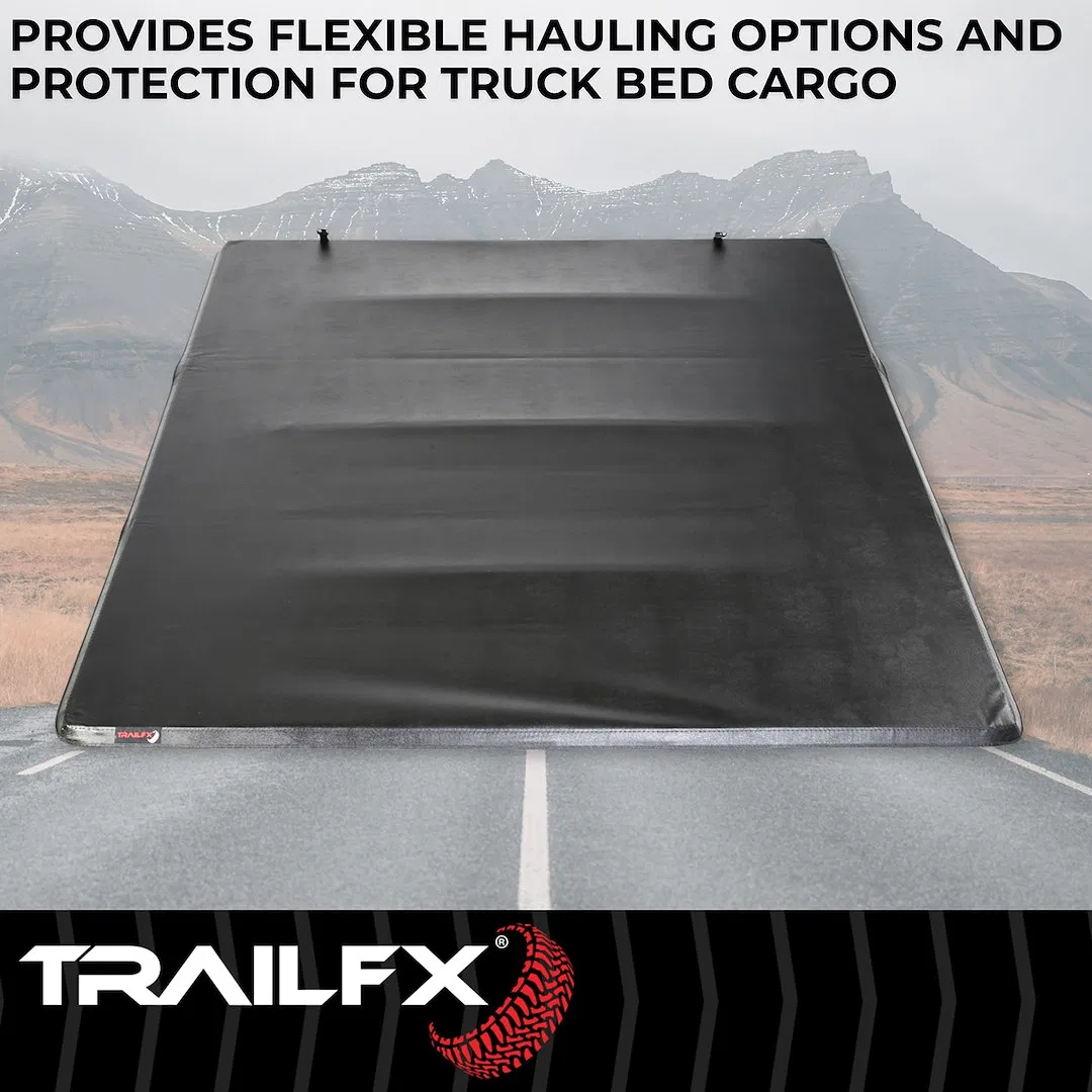 TFX3003 – TRAILFX Tonneau Cover, Soft Folding 2 Folds/ 3 Panels Lockable Using Tailgate Handle Lock  - view 3